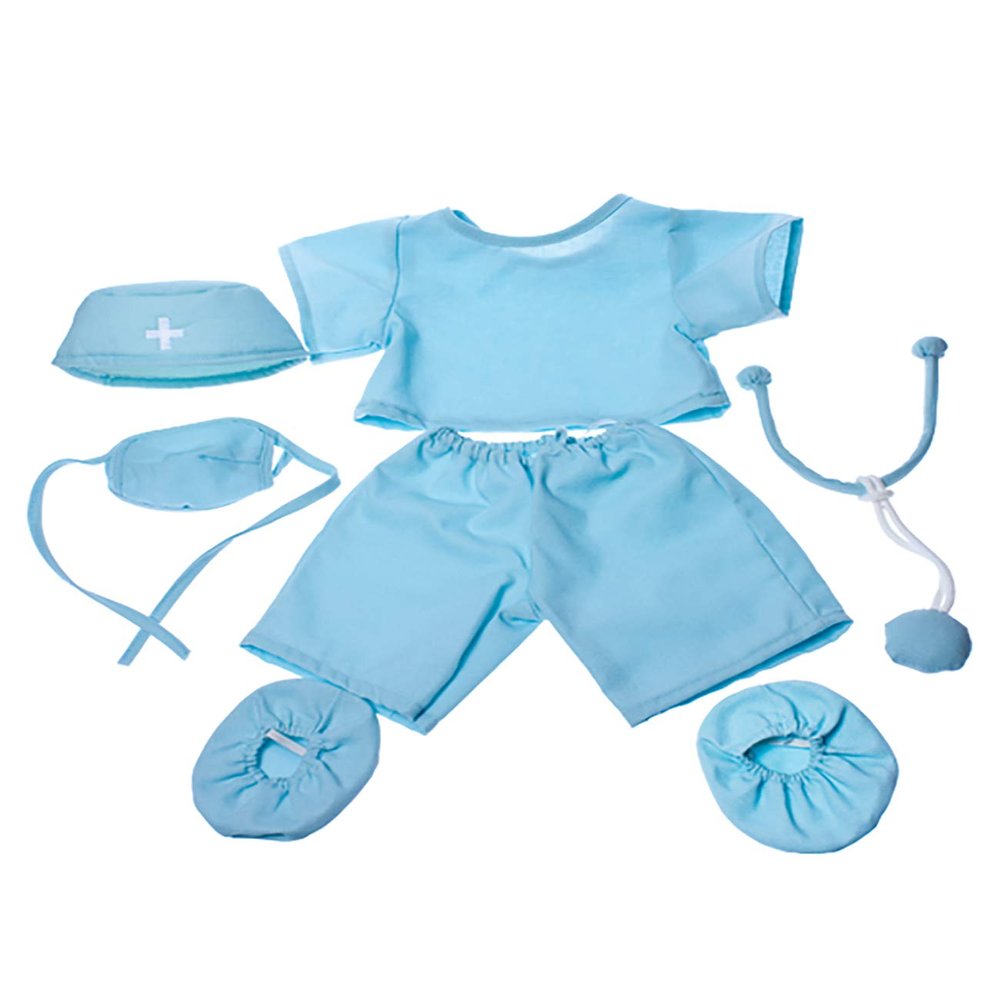 Doctor Scrubs Teddy Bear Clothes Fits Most 14"-18" Build-A-Bear and Make Your Own Stuffed Animals