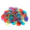 Hygloss Products, Inc 100-pk Chips-Plastic Color Bingo Supplies Discs for Counting, Game Tokens, Markers-Translucent, 7/8" Diameter, 100 Pcs view 1