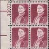1968 LUCY STONE - ABOLITIONIST - SUFFRAGIST ~ CIVIL RIGHTS ~ FEMINISM #1293 Plate Block of 4 x 50 cents US Postage Stamps view 1