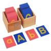 Kid Advance Montessori Lower and Capital Case Sandpaper Letters w/Boxes view 1