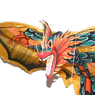 Dragon Kite Balinese Asian Traditional Fabric Kite - LARGE SIZE
