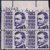 1967 FRANCIS PARKMAN ~ HISTORIAN #1281 Plate Block of 4 x 3 cents US Postage Stamps view 1