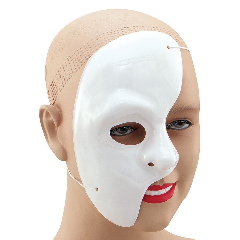 Bristol Novelty PM069 Opera Mask | White | Pack of 1, One Size