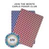Brybelly Monte Carlo Premium Poker Chips (50-Pack) Heavyweight 14-Gram Clay Composite ($50 Teal) view 4