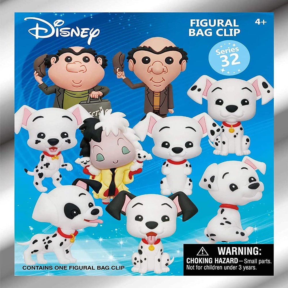 Disney 101 Dalmatians 3D Foam Bag Clip in Blind Bag