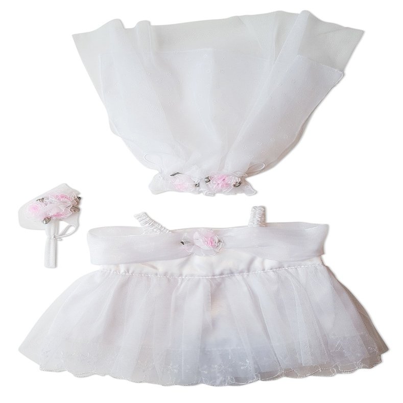 Bride Outfit Teddy Bear Clothes Fit 14" - 18" Build-a-Bear and Make Your Own Stuffed Animals