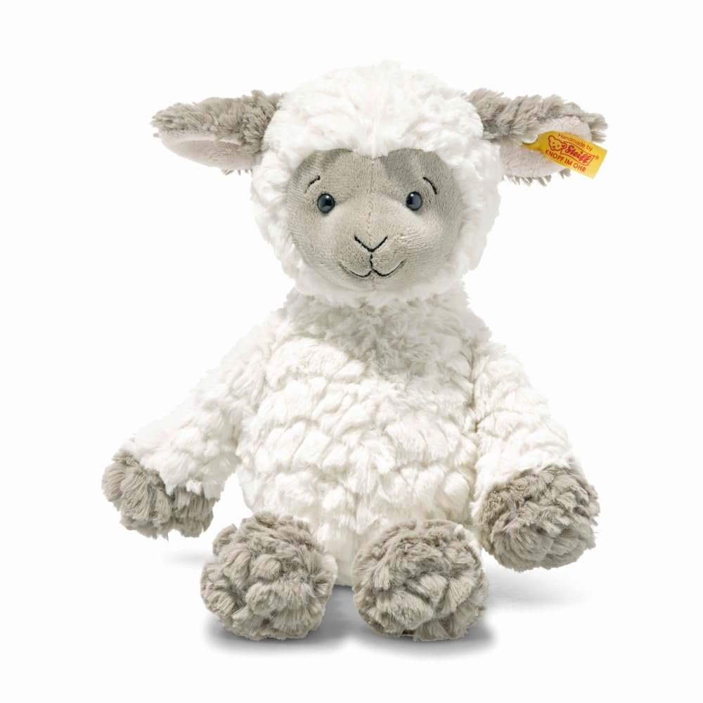 Steiff Lita Lamb Plush Stuffed Animal Toy Friend, White, 12"