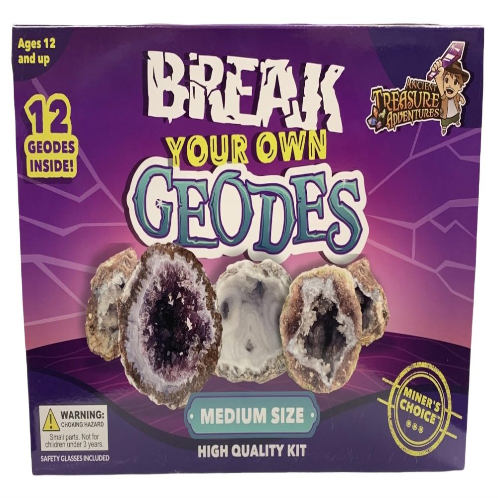 Break Your Own Geodes from Multiple GEODE Mines Kit 12 Whole Geodes