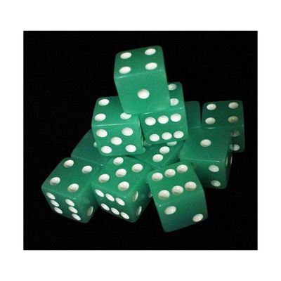 610 Products Glow in the Dark Dice (The Brick) Lemon, Lime, Peach, Lime 08609