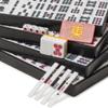 Yellow Mountain Imports Japanese Riichi Mahjong Set - White and Yellow Standard Size Tiles - with East Wind Tile and Black Vinyl Case view 3