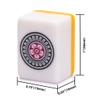Yellow Mountain Imports Japanese Riichi Mahjong Set - White and Yellow Standard Size Tiles - with East Wind Tile and Black Vinyl Case view 4