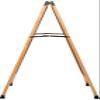 A Frame Sidewalk Board with Black Acrylic Size & Frame: 18" W & Oak Frame view 3