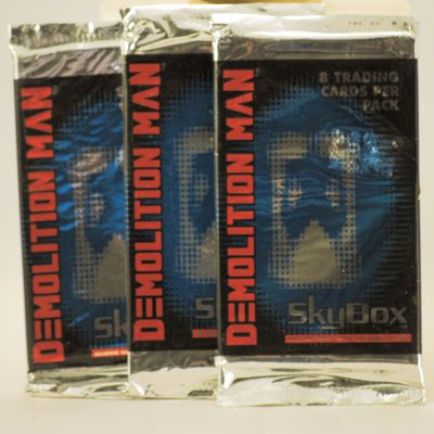 1993 - Skybox International - Demolition Man - Trading Cards - 21 Packs - Each Pack Contains 8 Cards - 168 Cards Total -