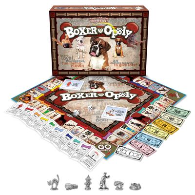 Late for The Sky Boxer-Opoly Board Game - Dog Lover Family Game for 2-6 Players, Ages 8+, Opoly-Style, Fun Strategy, Gifts for Boxer Owners