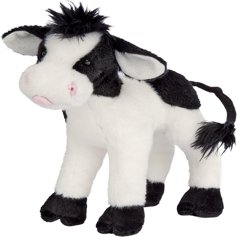 Douglas Sweet Cream Baby Cow Calf Plush Stuffed Animal Toy Soft Farm Animal 8 Inch