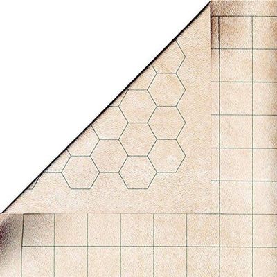 Chessex Megamat Vinyl RPG Megamat Smooth & Tough 34.5 inches x 48 inches Reversible 1-inch Squares & 1-inch Hexes TTRPG RPG DND D&D Dungeons and Dragons,CHX97246