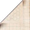 Chessex Megamat  Vinyl RPG Megamat  Smooth & Tough  34.5 inches x 48 inches  Reversible 1-inch Squares & 1-inch Hexes  TTRPG RPG DND D&D Dungeons and Dragons,CHX97246 view 1