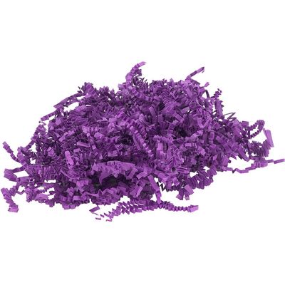 JAM PAPER Crinkle Cut Shred Tissue Paper - Purple - 20 lb/box