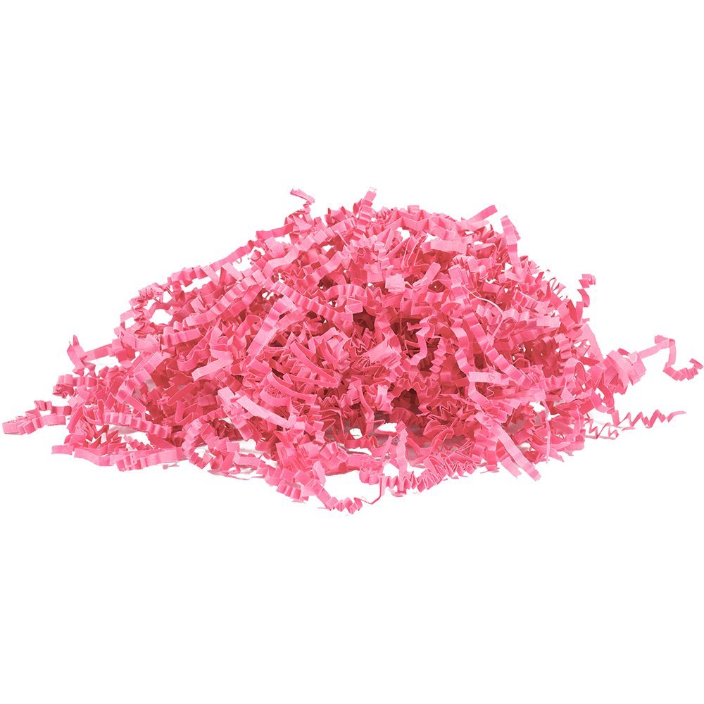 JAM PAPER Crinkle Cut Shred Tissue Paper - Hot Pink - 40 lb/box