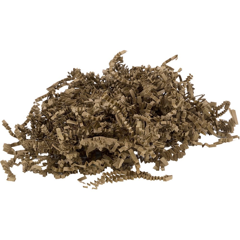 JAM PAPER Crinkle Cut Shred Tissue Paper - Kraft - 20 lb/box
