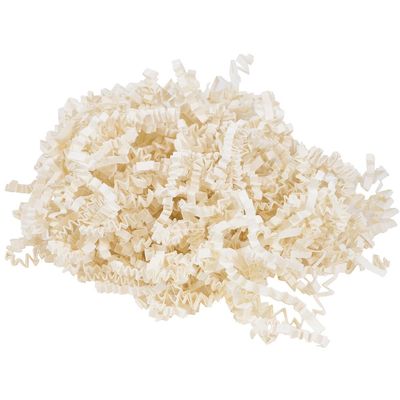 JAM PAPER Crinkle Cut Shred Tissue Paper - Ivory - 40 lb/box