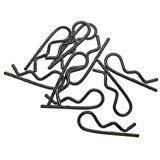 Racers Edge Black Chrome Mt Body Clips RCE1055BC