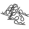 Racers Edge Black Chrome Mt Body Clips RCE1055BC view 1