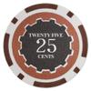 Brybelly Eclipse Poker Chips Heavyweight 14-gram Clay Composite - Pack of 50 ($0.25 Brown) view 1