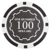 Brybelly Eclipse Poker Chips Heavyweight 14-gram Clay Composite - Pack of 50 ($100 Black) view 1
