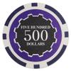 Brybelly Eclipse Poker Chips Heavyweight 14-gram Clay Composite - Pack of 50 ($500 Purple) view 1