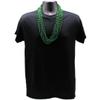33 inch 07mm Round Metallic Dark Green Mardi Gras Beads - 6 Dozen (72 Necklaces) view 2