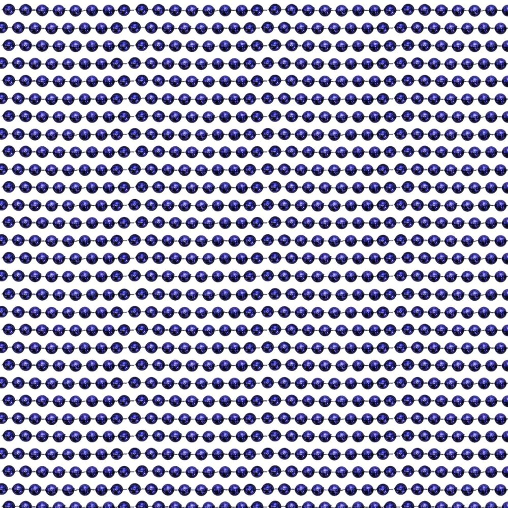 33 Inch 07 MM Round Purple Mardi Gras Beads - 6 Dozen (72 necklaces)