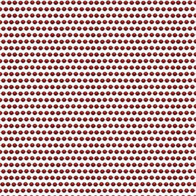 33 inch 07mm Round Red Mardi Gras Beads - 6 Dozen (72 Necklaces)