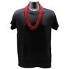 33 inch 07mm Round Red Mardi Gras Beads - 6 Dozen (72 Necklaces) view 2