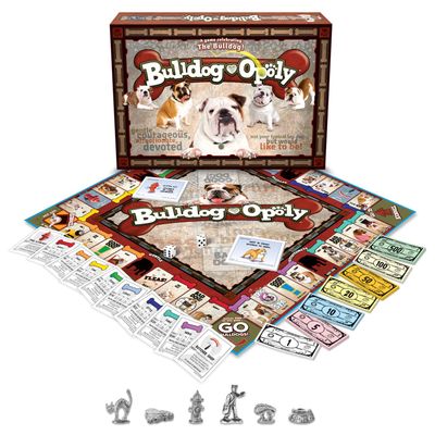 Late for The Sky Bulldog-Opoly Board Game Bulldog Lovers Family Game, Property Trading Dog Theme, 26 Players, Ages 8+, Great Gift for Dog Owners