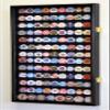 117 L Casino Chip Coin Display Case Cabinet Chips Holder Wall Rack 98% UV Lockable, Black view 2