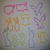 Assortment of 60 Fun Bands Silly Bandz Rubber Band Bracelets - America, Crazy Characters, Rock 'n' Roll, Sea Life, Sports, Zoo Creatures and More! view 2