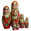 Nesting Doll w/White Scarf 7pc,/6" view 1