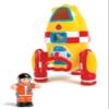 WOW Toys Ronnie the Rocket Friction Powered Space Rocket with Astronaut & Countdown Sounds | No Batteries, Durable Toddler Toy for Ages 15 view 3