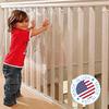 Kidkusion Indoor/Outdoor Banister Guard, Clear, 15' view 1