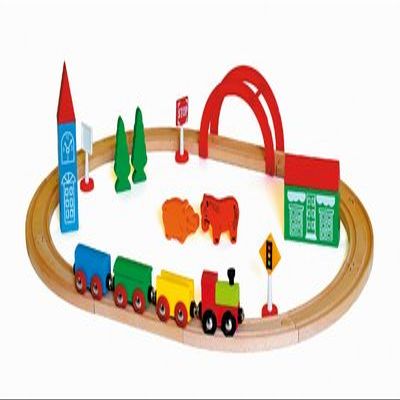 Circuit de train en bois