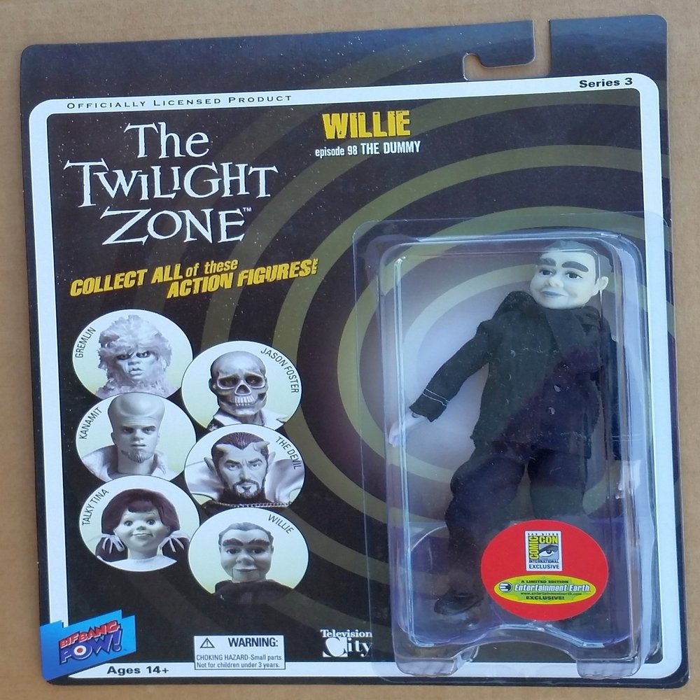 Bif Bang Pow! 2010 SDCC San Diego ComicCon Exclusive Twilight Zone Action Figure Willy The Dummy
