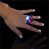 Light-Up Flashing Novelty Rings Club Rave Birthday Party Favors Jelly LED Glow-In-The-Dark Neon Bag Stuffers Colorful Rubber Rings, Multi-Color Berry (1 Ring) view 2