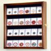 24 Collector NGC PCGS ICG Coin Slab Display Case Cabinet Holder Rack  Lockable, Walnut view 1