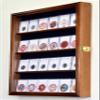 24 Collector NGC PCGS ICG Coin Slab Display Case Cabinet Holder Rack  Lockable, Walnut view 3