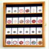 24 Collector NGC PCGS ICG Coin Slab Display Case Cabinet Holder Rack  Lockable, Oak view 2