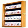 24 Collector NGC PCGS ICG Coin Slab Display Case Cabinet Holder Rack  Lockable, Oak view 3