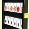 24 Collector NGC PCGS ICG Coin Slab Display Case Cabinet Holder Rack  Lockable, Oak view 4