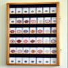 42 Collector NGC PCGS ICG Coin Slab Display Case Cabinet Holder Rack  Lockable, Oak view 1