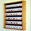 42 Collector NGC PCGS ICG Coin Slab Display Case Cabinet Holder Rack  Lockable, Oak view 2